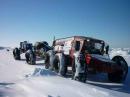 One of the all-terrain vehicles making the Great Northern Way trek.